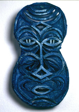 Maske in Blau